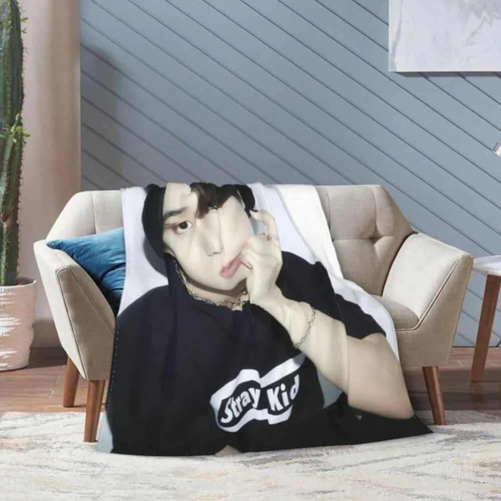 Stray Music Kids Han Ji Sung Blanket Soft Warm Flannel Throw Blankets fo…‎